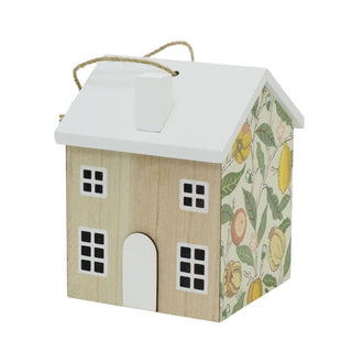 William Morris Fruits Door Stop | 18cm House Shaped Door Stopper Wooden Doorstop