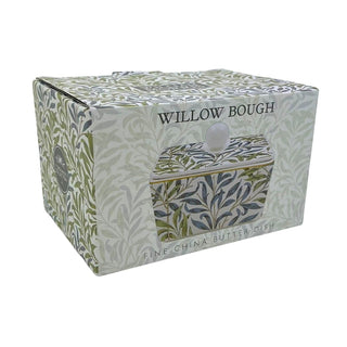 William Morris Willow Bough Fine China Butter Storage Dish & Lid - 14.5cm