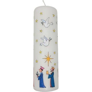 Wise Men Christmas Advent Candle | Christmas Calendar Pillar Candle - 20cm