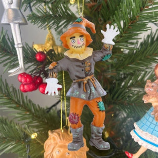 Wizard of Oz Christmas Baubles, Set of 6 Gisela Graham Resin Tree Decorations