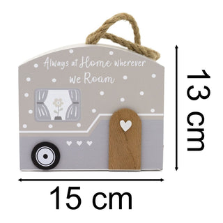 Wooden Caravan Doorstop | Charming Novelty Door Stop Shaped Caravan - 13x15cm