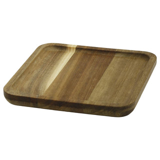 Wooden Trinket Tray, 15cm Acacia Wood Trinket Dish Jewellery Catch-All