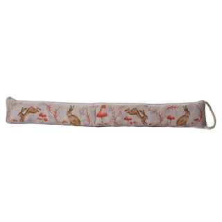 Woodland Animal Fabric Draught Excluder | Door Draught Cushion with Handle 92cm