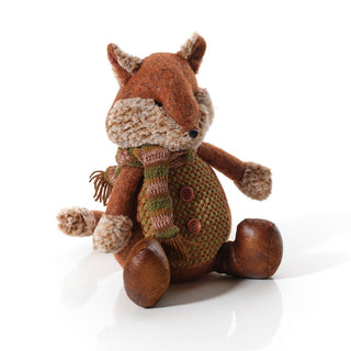 Woodland Fox Doorstop | Cute Fabric Fox Shaped Animal Doorstop for Home - 28cm