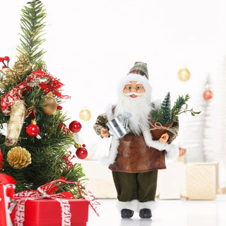 Workshop Standing Santa Figure | Traditional Father Christmas Ornament - 45cm