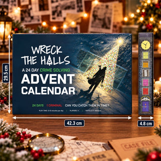Wreck the Halls Crime Solving Christmas Advent Calendar, Escape Room Puzzles