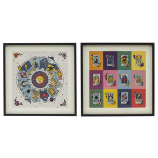Zodiac Framed Wall Art | Astrological Chart Wall Art Star Sign Horoscope Poster