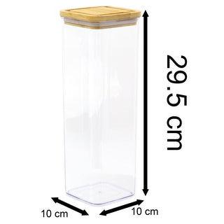 29.5 x 10cm Stackable Airtight Food Storage Container | Kitchen Food Spaghetti Storage Jar With Lid | Plastic Food Storage Container Kitchen Jar With Lid - 1700ml