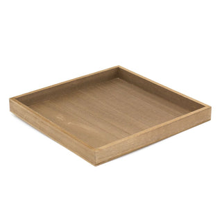 30cm Contemporary Wooden Display Tray Candle Tray | Trinket Tray Jewellery Dish | Square Wood Display Dish