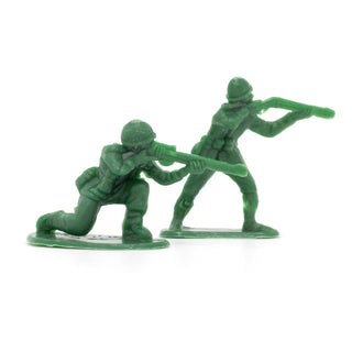 36 Piece Traditional Military Plastic Toy Soldiers | Green And Grey Plastic Toy Army Men | Kids Battlefield Soldiers Figures Combat Action Playset