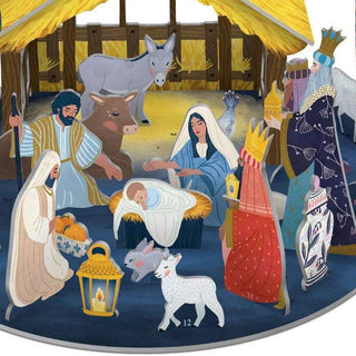 3D Christmas Advent Calendar Away In A Manger Pop & Slot Advent Calendar | Pop Up Advent Calendar Freestanding Advent Calendar | Nativity Advent Calendar