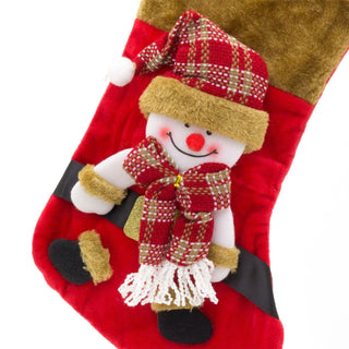 3D Plush Christmas Stocking Xmas Stockings | Festive Adult Christmas Stocking | Kids Christmas Stocking Fireplace Decorations