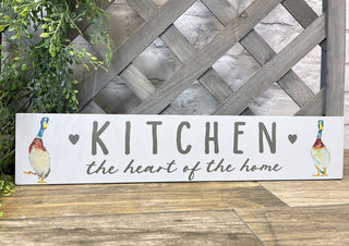 50cm Wooden Kitchen Accessories Duck Kitchen Plaque | Wall Decoration Hanging Signs And Plaques For Home Wall Art | Shabby Chic Home Accessories