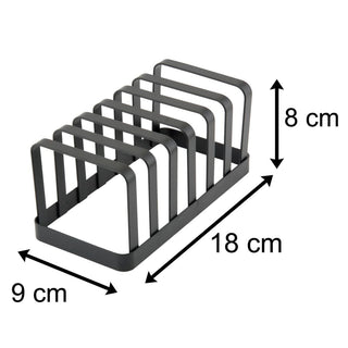 6 Slice Flat Iron Toast Rack | Toast Rack 6 Slice Black Metal | 6 Slot Toast Rack Toast Holder
