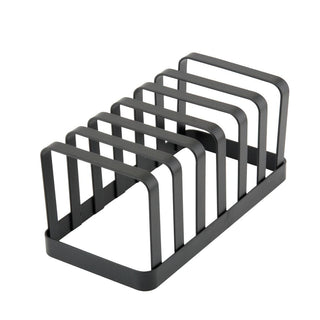 6 Slice Flat Iron Toast Rack | Toast Rack 6 Slice Black Metal | 6 Slot Toast Rack Toast Holder