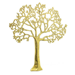 60cm Antique Gold Tone Tree Of Life Wall Art | Wall Mounted Extra Large Metal Tree Of Life Wall Decoration | Gold Tree Of Life Wall Plaque