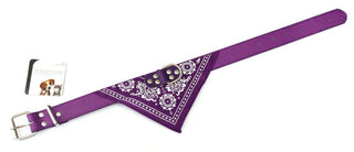 60Cm Fashionable Doggy Bandana Collar ~ Purple