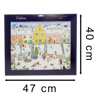 3D Christmas Advent Calendar Christmas Village | Fold Out Advent Calendar Traditional Advent Calendar | Picture Advent Calendar Paper Advent Calendar