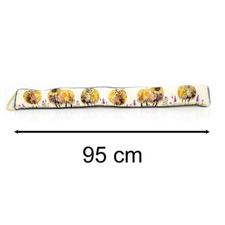 95cm Country Meadow Woolly Sheep Fabric Door Draught Excluder | Winter Draft Excluder Door Cushion | Animal Draught Excluder For Doors Door Draught Cushion