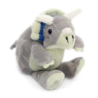 Adopt A Dinosaur In An Egg Plush Soft Toy Baby Triceratops ~ Grey Triceratops