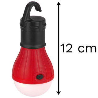 Battery Operated Lamp LED Light Bulb | Camping Lantern Garden Lighting | Tent Hanging Lanterns - Colour Varies One Supplied