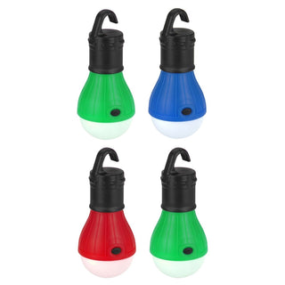 Battery Operated LED Camping Lantern Light Bulb Packs | Camping Lights For Tents Outdoor Garden Lights | Tent Hanging Lanterns - Colour Varies