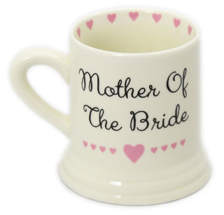 Boxed Ceramic Heart Wedding Favour Gift Mug ~ Mother Of The Bride