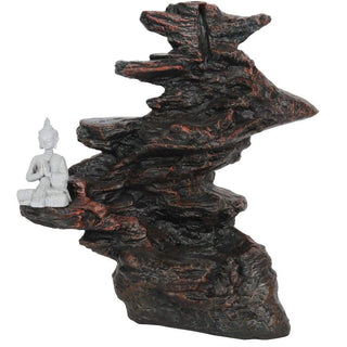 Buddha Backflow Incense Burner | Waterfall Back Flowing Incense Cone Burner Holder | Aromatherapy Burner Ornament - 25cm