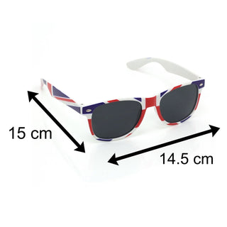 Celebration Union Jack Sunglasses Novelty Sunglasses | British Flag Sunglasses Fancy-dress | Queens Platinum Jubilee Party Costume Dress-up