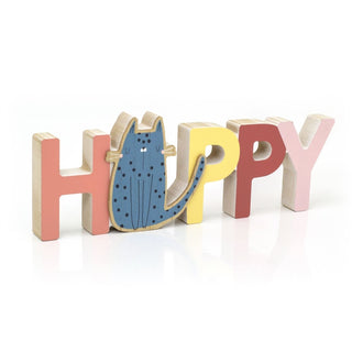 Children's Wooden Word Decoration | Wooden Letter Ornament For Kids Room