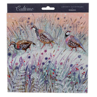 Christmas Advent Calendar 3 Partridges | Bird Advent Calendar Traditional Advent Calendar | Picture Advent Calendar Paper Advent Calendar