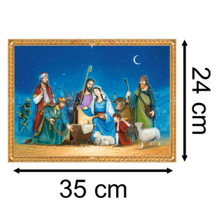 Christmas Advent Calendar Bethlehem Nativity Story Calendar | Religious Advent Calendar Traditional Advent Calendar | Picture Advent Calendar Paper Advent Calendar
