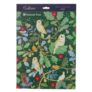 Christmas Advent Calendar Owls In Winter | Bird Advent Calendar Traditional Advent Calendar | Picture Advent Calendar Paper Advent Calendar