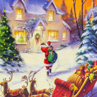 Christmas Advent Calendar Special Delivery | Santa's Sleigh Advent Calendar Traditional Advent Calendar | Picture Advent Calendar Paper Advent Calendar
