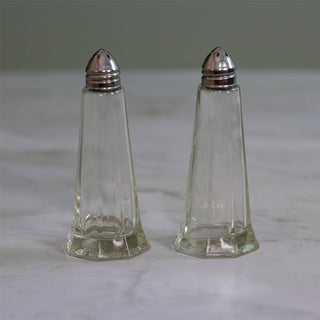 Classic Glass Lighthouse Salt & Pepper Shakers | 2-Piece Salt And Pepper Pots