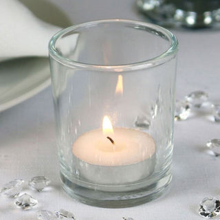 Clear Glass Tealight Holder Tea Lights Stand | Cylinder Glass Tealight Holder | Glass Candle Holder Candle Pot