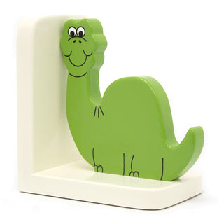 Dinosaur Wooden Bookends For Kids | Childrens Book Ends | Book Stoppers For Shelves, Kids Room or Nursery Decor - Hand Made in UK