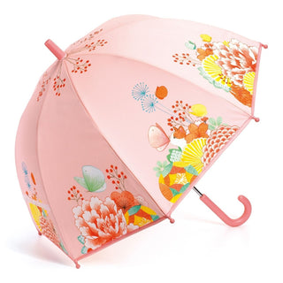 Djeco DD04701 Childrens Dome Umbrella | Medium Kids Umbrella - Flower Garden