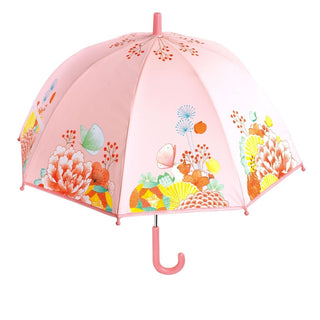 Djeco DD04701 Childrens Dome Umbrella | Medium Kids Umbrella - Flower Garden