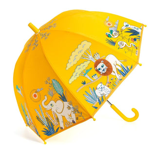 Djeco DD04704 Childrens Dome Umbrella | Medium Kids Umbrella - Savannah