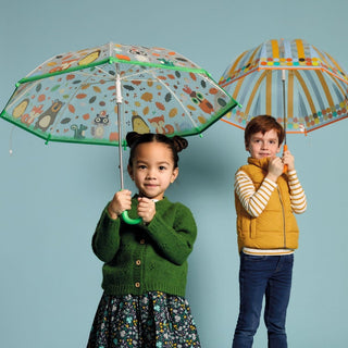 Djeco DD04725 Childrens Umbrella | Small Kids Umbrella - Animals Of The Forest
