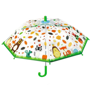 Djeco DD04725 Childrens Umbrella | Small Kids Umbrella - Animals Of The Forest