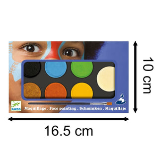 Djeco DJ09230 Kids Face Painting Kit | Childrens Body Art Face Paints - Nature