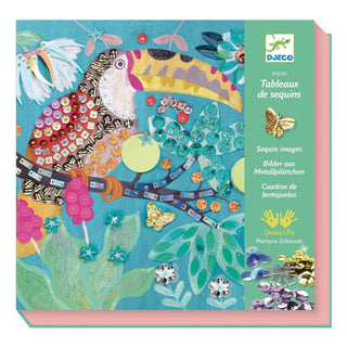 Djeco DJ09521 Flamboyant Sequin Images Art for Imaginative Children - 2 Pictures