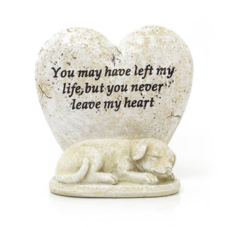 Dog Memorial Ornament | Heart Graveside Pet Memory Plaque Pet Remembrance Plaque