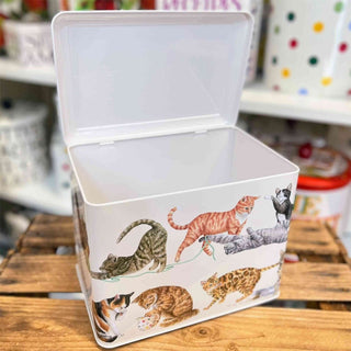 Emma Bridgewater - Cats Rectangle Tin Caddy | Kitchen Canister Storage Caddy Tin