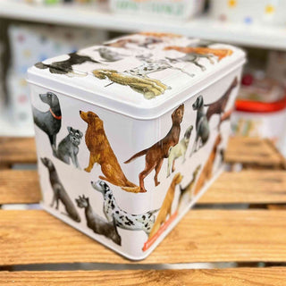 Emma Bridgewater - Dogs Rectangle Tin Caddy | Kitchen Canister Storage Caddy Tin