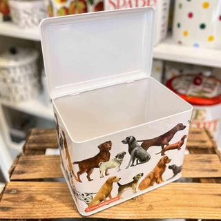 Emma Bridgewater - Dogs Rectangle Tin Caddy | Kitchen Canister Storage Caddy Tin