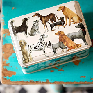 Emma Bridgewater - Dogs Rectangle Tin Caddy | Kitchen Canister Storage Caddy Tin