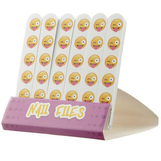 Emotive Emoji Matchbox Nail Files Emery Board Stocking Party Bag Filler ~ Design Vary